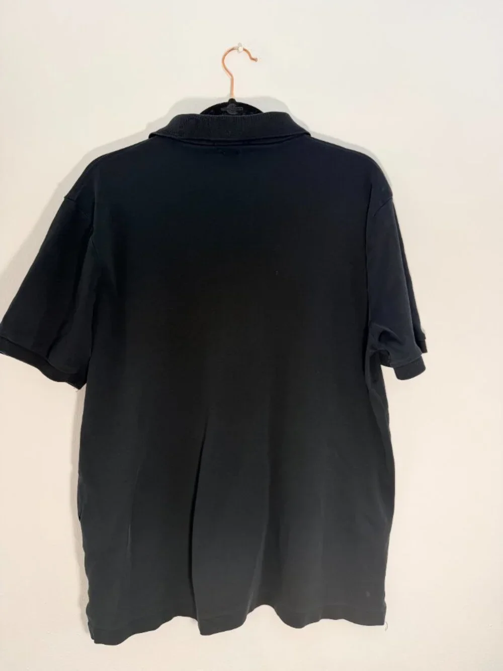 Polo Ralph Lauren Black Classic Fit Polo Shirt Men's Large Cotton Preppy